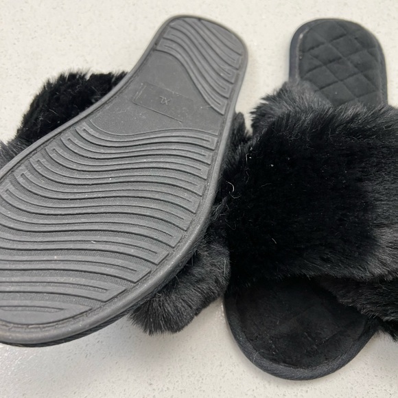 Faux fur open toe Slippers - Picture 5 of 6